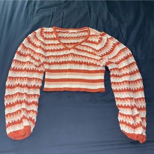 Alter’d State Cropped stripped sweater